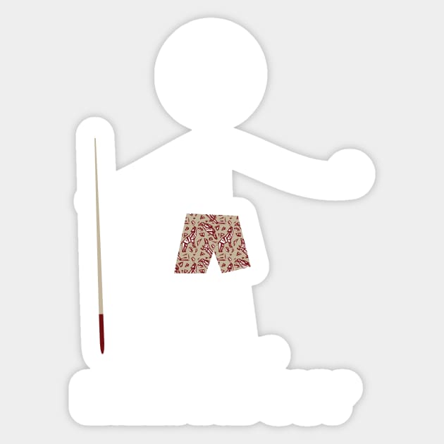 Funny Mens Pool Player Sticker by whyitsme